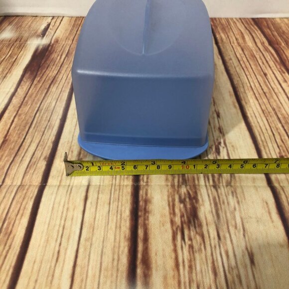 Tupperware Impressions Large Butter Cheese Keeper Bottom/Lid Sheer Blue 3672A-3 - Picture 13 of 14